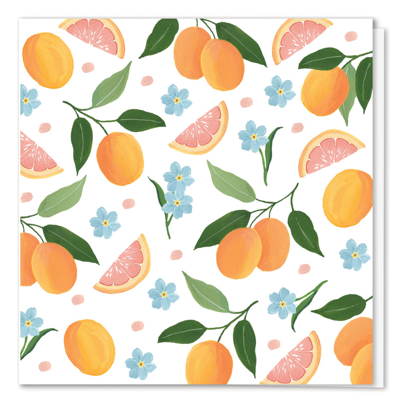 Orange Blossom 3 inch Card